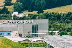 Biomass energy facility with boilers and steam turbines at risk of corrosion.