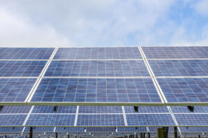 Solar power panels operating in extreme weather conditions.