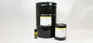 55-gallon drum and 5-gallon pail of ZERUST Axxanol A35-8030.