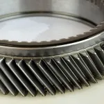 Gear coated with long-term rust preventative for protection against humidity and salt air.