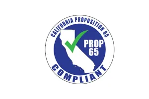 California Prop 65 compliance logo, contributing to reducing carbon emissions and environmental safety.