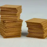 Stack of 1-inch VCI Chips used for corrosion protection in small or enclosed spaces.