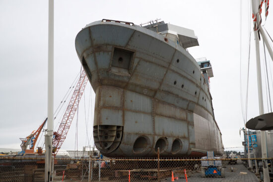 Corroded ship components indicating lack of VCI for shipbuilding