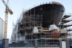 corrosion protection in shipbuilding – module assembly in dry dock