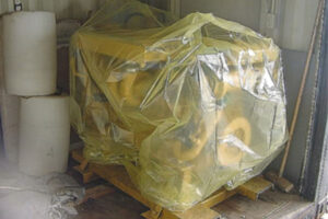 corrosion protection in shipbuilding – motor inside VCI bag
