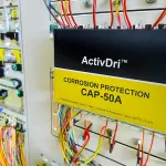 Moisture control capsule placed inside an electrical control box for corrosion protection