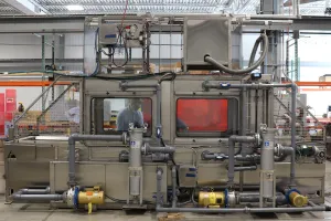 Fully operational unit on a manufacturing floor
