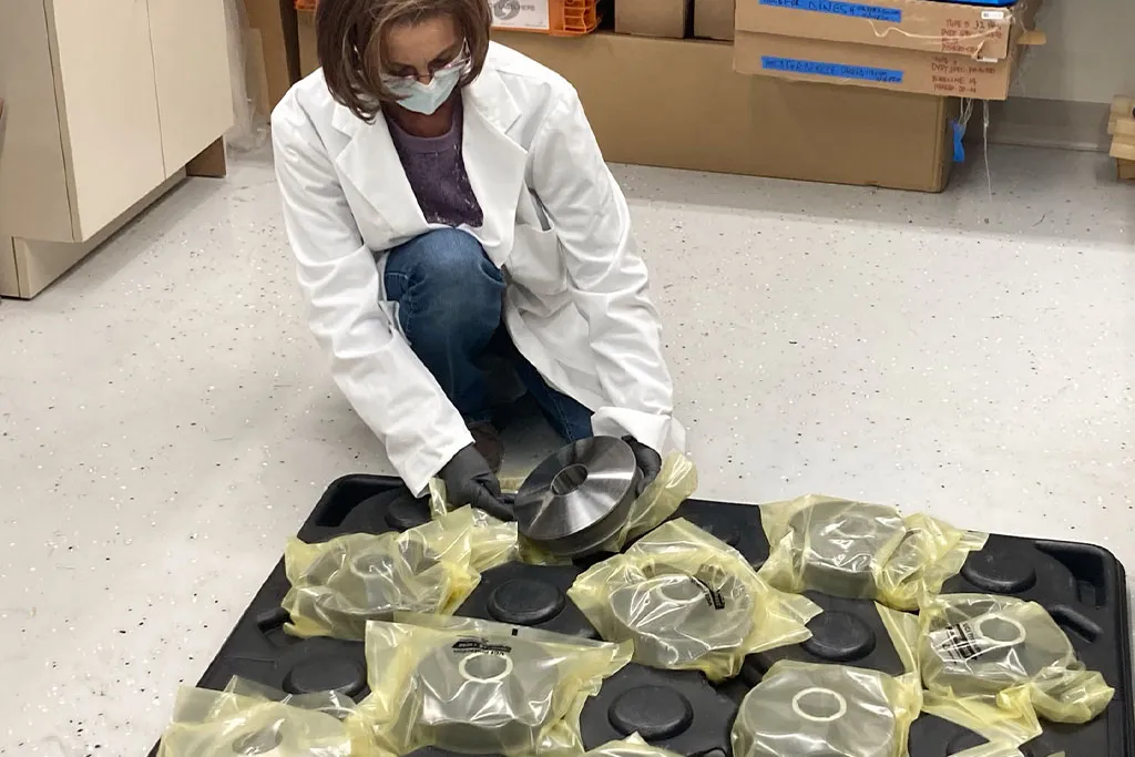 ZERUST technical team reviewing parts after anti-corrosion bag shipment