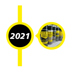 2021 timeline marker with new wash products