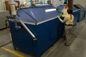 accelerated corrosion testing using a salt spray chamber operated by ZERUST laboratory personnel