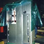 Industrial server rack packaging during data center deployment